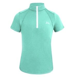 Women’s equestrian 1/4 zip polo shirt. RJ Classics brand SS 1/4 zip size L